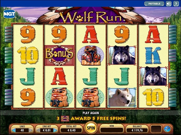 Free slot games wolf run